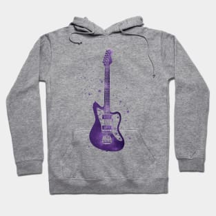 Offset Body Style Electric Guitar Universe Texture Hoodie